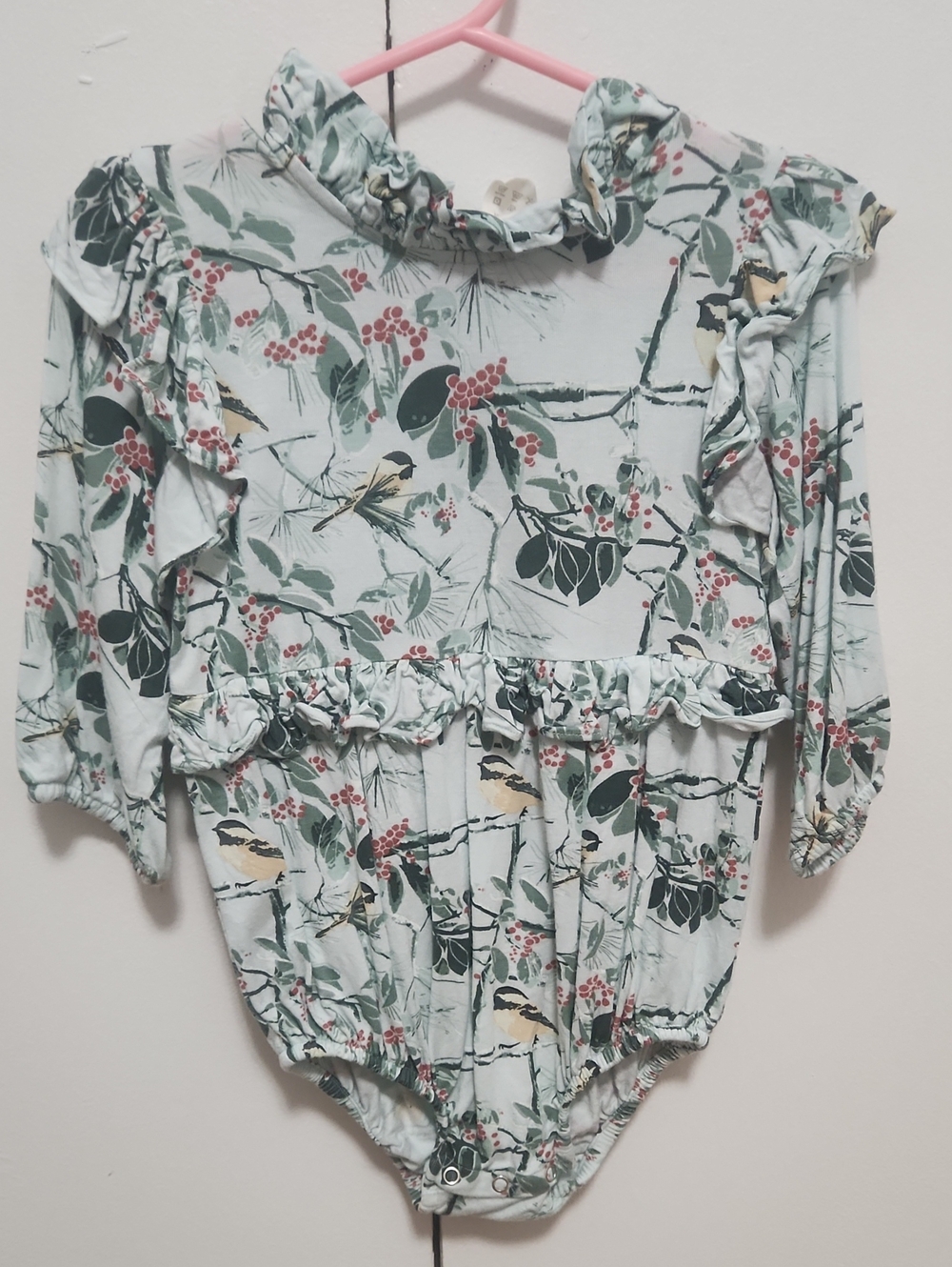 Bamboo Ruffle Bubble Bodysuit